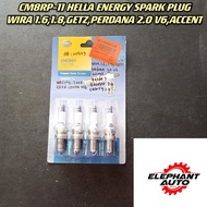 HELLA ENRGY SPARK PLUG WIRA 1.6,1.8,GETZ,PERDANA 2.0 V6,ACCENT CM8RP-11