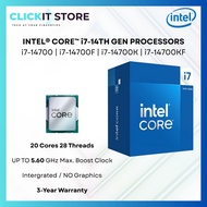 INTEL® Core™ i7-14700/ i7-14700F/ i7-14700KF Processor 20-Core 28-Threads | LGA1700 Unit Pemrosesan