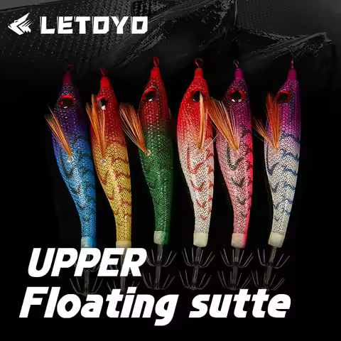 LETOYO UPPER Floating squid bait Luminous squid Jig Artificial bait Webfoot Octopus egi lure Cuttlef