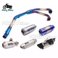 Yamaha R25 V1 V2 MT25 Tyrants Exhaust Header Straight Blue Motorcycle Accessories