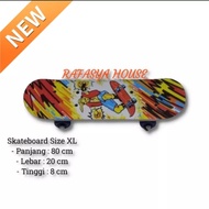 PAPAN SKATEBOARD 624 PEMULA DEWASA REMAJA XL KAYU - ELSAND STORE