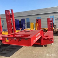ST/💥Hydraulic Ladder Platform Trolley 13M Low Bed Semi Trailer Transport Heavy Construction Machinery CGZA