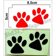 Dog leg cutting sticker, dog footprint sticker