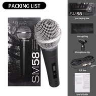 SM58 แท้ ไมโครโฟน Stage performance Wire Microphone ไมโครโฟนร้องเพลง ไมค์สายอย่างดี อัดเสียง ไมค์คาร