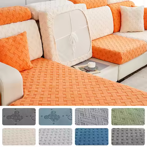 Thick Jacquard Stretch Sofa Seat Cushion Cover Slipcover Sofa Cover Sectional Couch L Shape Corner R