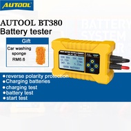 12V AUTOOL BT380 Car Battery Charging+Battery Tester | Automotive Emergency Capacitor Emergency Star