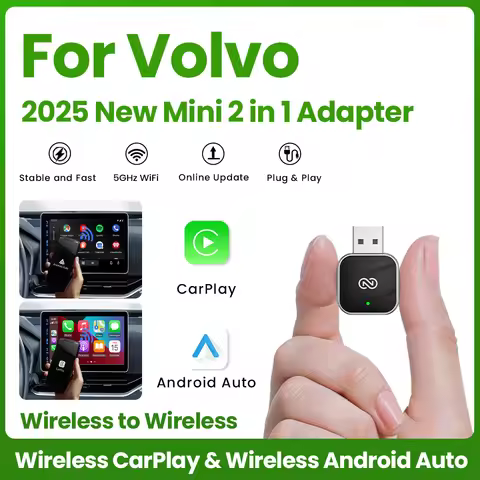 NEW 2in1 Wireless CarPlay Android Auto Adapter Smart Dongle Plug And Play For Volvo XC90 S90 V90 XC6