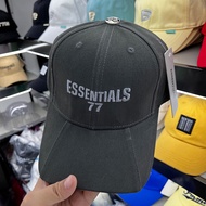 77 Embroidered Letter Baseball Cap Men Women Style Slimmer Look All-Match Street Shooting Gray Coupl