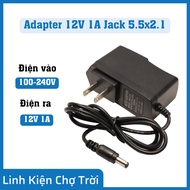 Power Adapter 12V 1A Jack 5.5x2.1mm - Stable 220V to 12VDC Power Converter