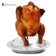 [Chinatera] Easter Stainless Steel Turkey Chicken Roaster Rack Plate Non Stick DIY BBQ Grill Stand Table Decor