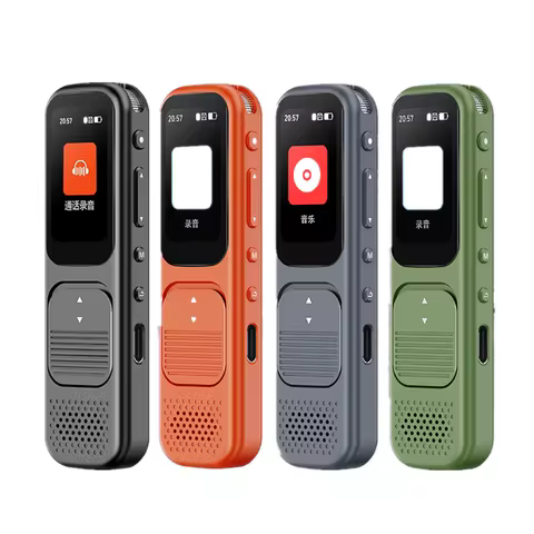 128GB Digital Voice Recorder Bluetooth Speech-to-text Noise Reduction AB Repeat HD Recording Pen Wit