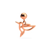 7K Gold Pendant - Bird Gold Charm - Luxxe 02 Collection - Juene Jewelry