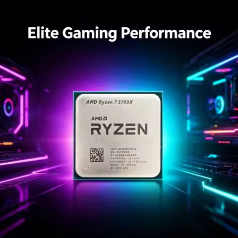 AMD Ryzen 7 5700X 8-Core 16-Thread Desktop CPU 7nm Zen3 32MB L3 Cache 65W TDP Socket AM4 Gaming Proc