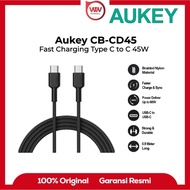 AUKEY CB-CD45 USB Type C to C CABLE 45W 0.9M Braided Nylon Material Fast Charging Fast Charging Brai