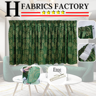 🌺H Fabrics Factory🌺[LAGENDA#10] Naco Corak Bulatan-Hijau Muda] Curtain Naco Window Pattern Modern🌸La