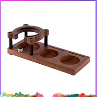 Espresso Coffee Tamper 53MM 54MM 58MM, Walnut Wood Storage Rack & Portafilter Holder, BaristaAccesso