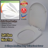 Compatible Zella Medium Duty Soft Close White Toilet Seat Cover For Toilet Bathroom Accessories