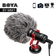 Boya BY-MM1 Mini Microphone Cardioid Shotgun Mic Vlogging for iPhone IOS And HP Android -Canon Nikon