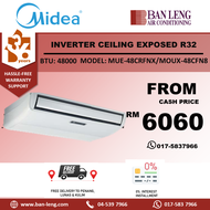 MIDEA STANDARD INVERTER CEILING EXPOSED R32 MUE-48CRFNX/MOUX-48CFN8