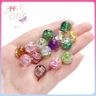 30PCS Glass Beads|Cracked Beads|Glass beads| Cracked Ice Mote Beads| 8mm Broken Glass Stone Beads