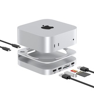 Qwiizlab UH60แท่นวางมือถือสำหรับ Mac Mini M4 Type-C 10Gbps เครื่องอ่านการ์ด312เมกะไบต์/วินาทีเหมาะกั