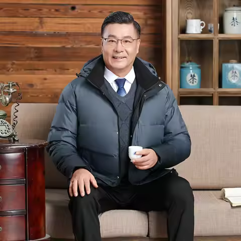 Warm White Goose Down Jacket Men Winter Coat Canada Windproof Hooded Down Coats Thick Down Parka Mal