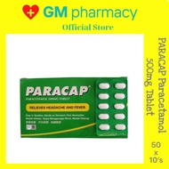 PARACAP 500MG TABLET (PARACETAMOL) 500'S (BOX) EXP 12/27- Demam/Sakit Kepala