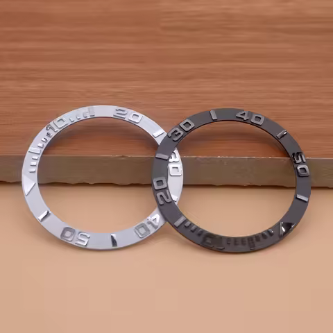 38*30.6mm Sloped Ceramic Bezel Insert Fit for Rlx Yacht-Master Convex Word 40mm Watch Case Bezel Ins