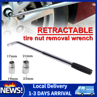【🇲🇾Stock 】Heavy Duty L Shape Socket Wrench Tyre Wrench Telescoping Lug Wrench Spanner Car Van Tyre N