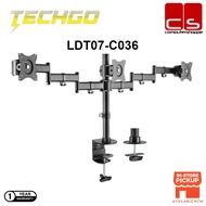 TECHGO Triple Monitor Vesa Desk Mount - LDT07-C036
