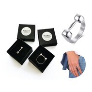 Dumbbell Ring For Men Stainless Steel / Cincin Lelaki / Tahan Karat / Fitness Ring / Gym Ring