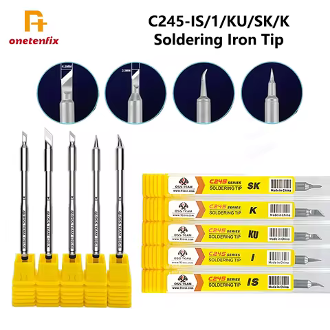 OSS C245 Soldering Iron Tip C245-K/KU/SK/I/IS Precision Welding Repair Kit Compatible for T90B HS02A