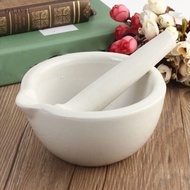 OA Cute Big Bowls Topping Porcelain Mortar+Pestle Mixing Grinding Bowl Tool Set