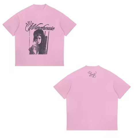 Amy Winehouse T Shirt Men For Men's Clothing Graphic T Shirts New Gifts and T-shirts Cotton Men's T-