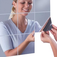 【Discount Product】0.2mm 15*15cm 9 piece DIY combination dressing mirror square mirror wall sticker G
