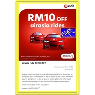 AirAsia Ride RM10 OFF Voucher (Promo Code)