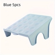 5pcs Space-Saving Foldable Plastic Shoe Rack - Double-Layer Multi-Color Floor-Mounted Organizer for