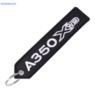 onewsun 1Pc Airbus Keychain Phone Straps Embroidery A320 Aviation Key Ring Chain for Aviation Gift Strap Lanyard for Bag Zipper new