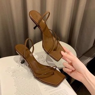 sandal perempuan bertutup sandal Sandal bersaiz besar 41-43 kaki wanita lebar kasut wanita lemak kas