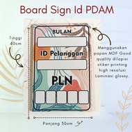 H2 Pro PLN and PDAM Number Marker Board