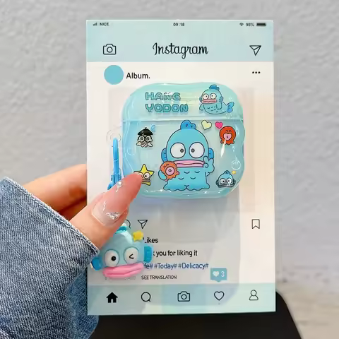 Cute Cartoon Sanrio Hangyodon Earphone Case For Airpods 1 2 3 4 Pro 2 3 Wireless Bluetooth Headset P