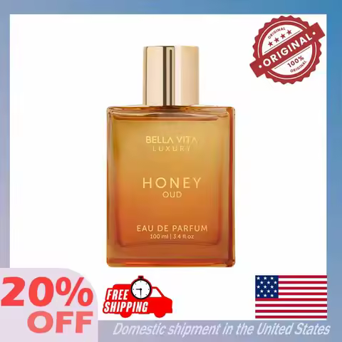 100ML Original Bella Vita Luxury Honey Oud Eau De Parfum Arabian Women's Perfume Cologne Long-Lastin