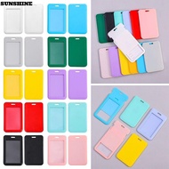 SUNSHINE Credit Card Holders, Plastic Business Card Holder, Cartoon ID Card Sleeve Student