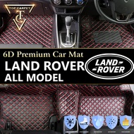 Top Carpet [ LAND ROVER LIVE ] 6D PU Leather For LAND ROVER SPORT SVR, DISCOVERY 4