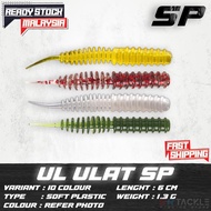 UL Ulat Sp 6cm/1.3g 5pcs/pack UL UltraLight Soft Plastic Plastik Worm bait lure Softplastic Umpan