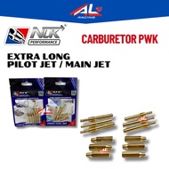 NLK Extra Long Main Jet / Pilot Jet Carburetor PWK lebih panjang Racing Performance carb pwk