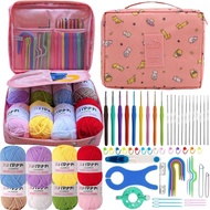 Kit Crochet ZICALSO untuk Dewasa Pemula, Kit Crochet Pemula dengan Benang, Kit Belajar Crochet, Beka