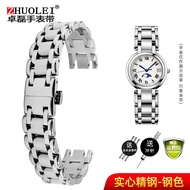 สายนาฬิกาสแตนเลสเหมาะสำหรับ Longines Longines L8ข้างขึ้นข้างแรม l8.110 115 112สายนาฬิกาสำหรับผู้ชายแ