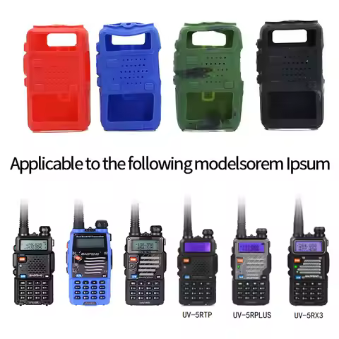 Silicone Rubber Cover Bumper BAOFENG UV-5R Case For Two Way Radio F8+ UV 5R UV-5RE DM-5R Walkie Talk
