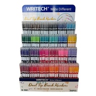 +Fufuli+WRITECH W-2001 Double-Headed Water-Based Marker Art Pen Drawing Key Notes